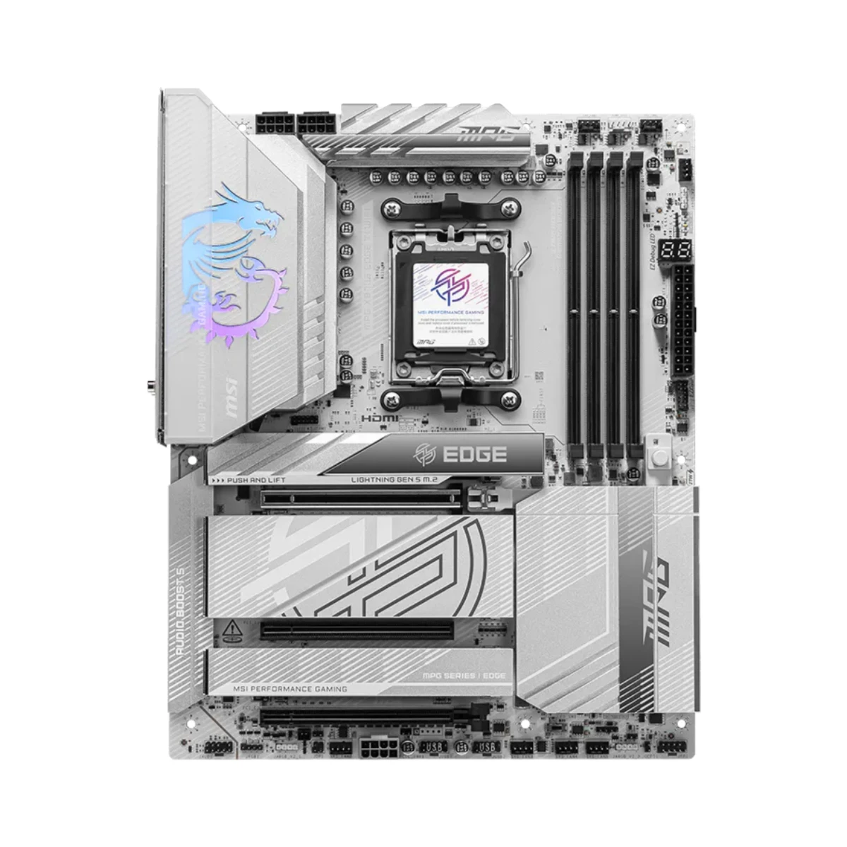 MSI MPG X870E EDGE TI WIFI AM5 ATX Gaming Motherboard – White - 911-7E59-001 view 2