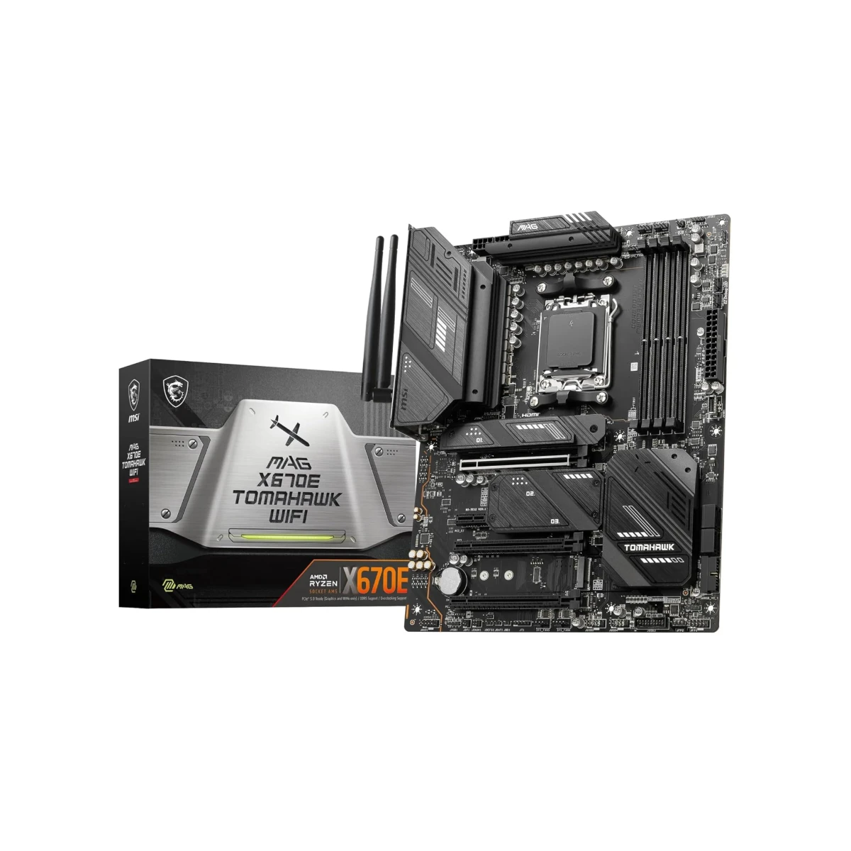 MSI MAG X670E TOMAHAWK WiFi AM5 ATX Motherboard AMD DDR5 - 911-7E12-003