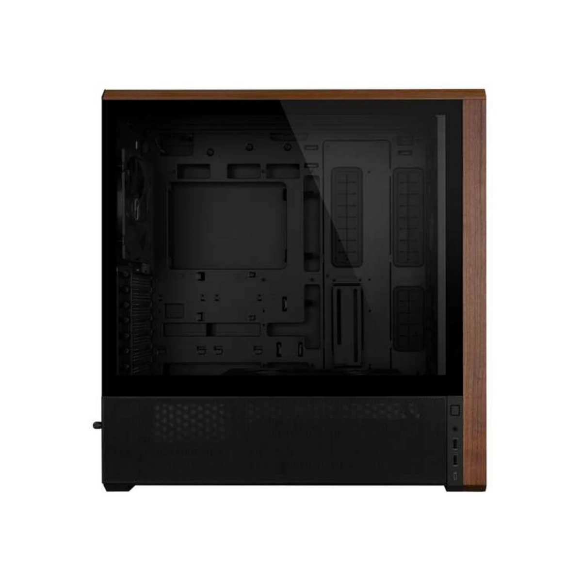 Lian Li LANCOOL 217 Clear TG Walnut Wood ATX Case - Black | G99.LAN217X.00 view 4