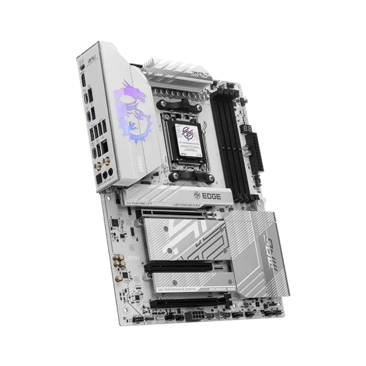 MSI MPG B850 EDGE TI WIFI AMD AM5 ATX Motherboard - White - 911-7E62-001 view 3
