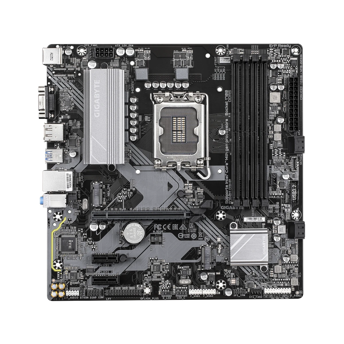 Gigabyte B760M D3HP DDR4 Micro-ATX Motherboard - B760M-D3HP view 2