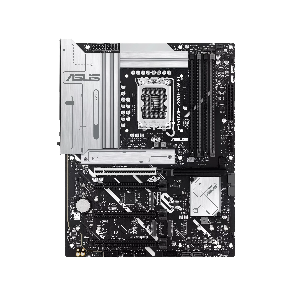 ASUS PRIME Z890-P WIFI LGA 1851 ATX Motherboard – White - 90MB1I70-M0EAY0 view 2