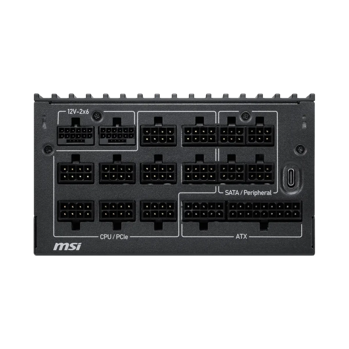 MSI MEG Ai1600T PCIE5 DRACO EPIC EDITION ATX 3.1 Power Supply - Black | 306-7ZPEX33-CE0 view 5