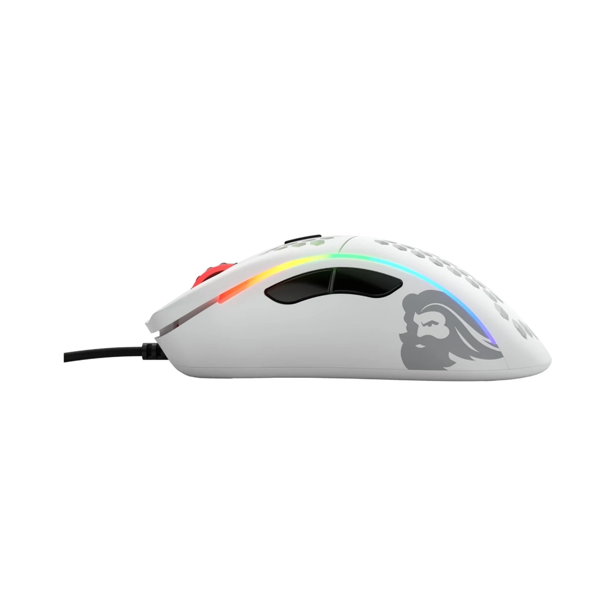GLORIOUS Model D Gaming Mouse - Matte White (Pixart PMW-3360, Omron 20M Clicks, 6 Buttons, 12000 DPI) - GD-WHITE view 2