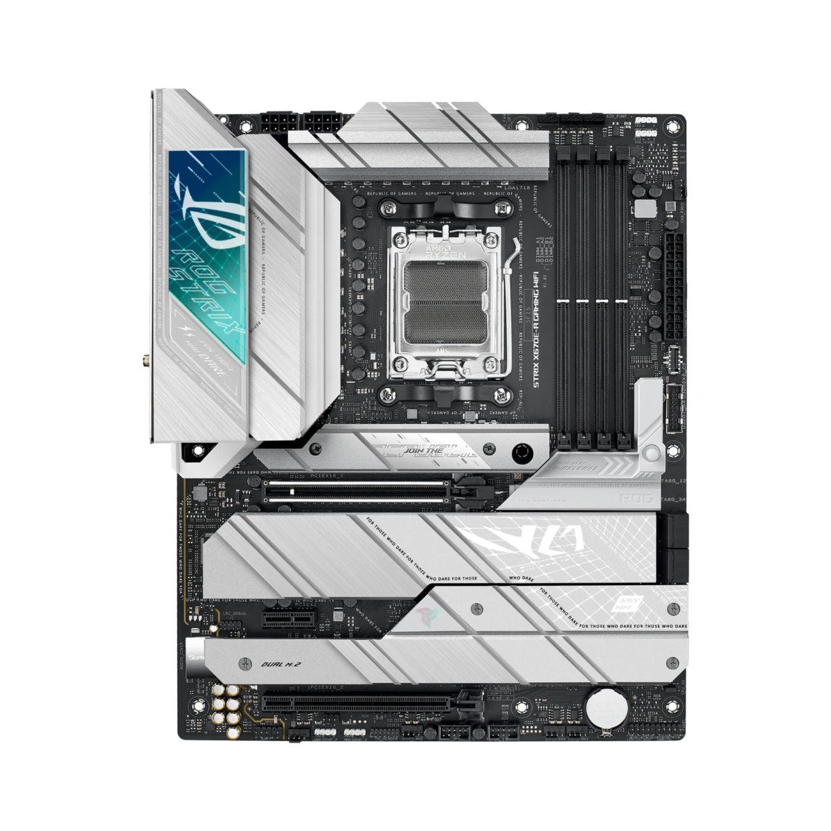 ASUS ROG Strix X670E-A Gaming WiFi AMD AM5 DDR5 ATX Motherboard - 90MB1BM0-M0EAY0 view 2