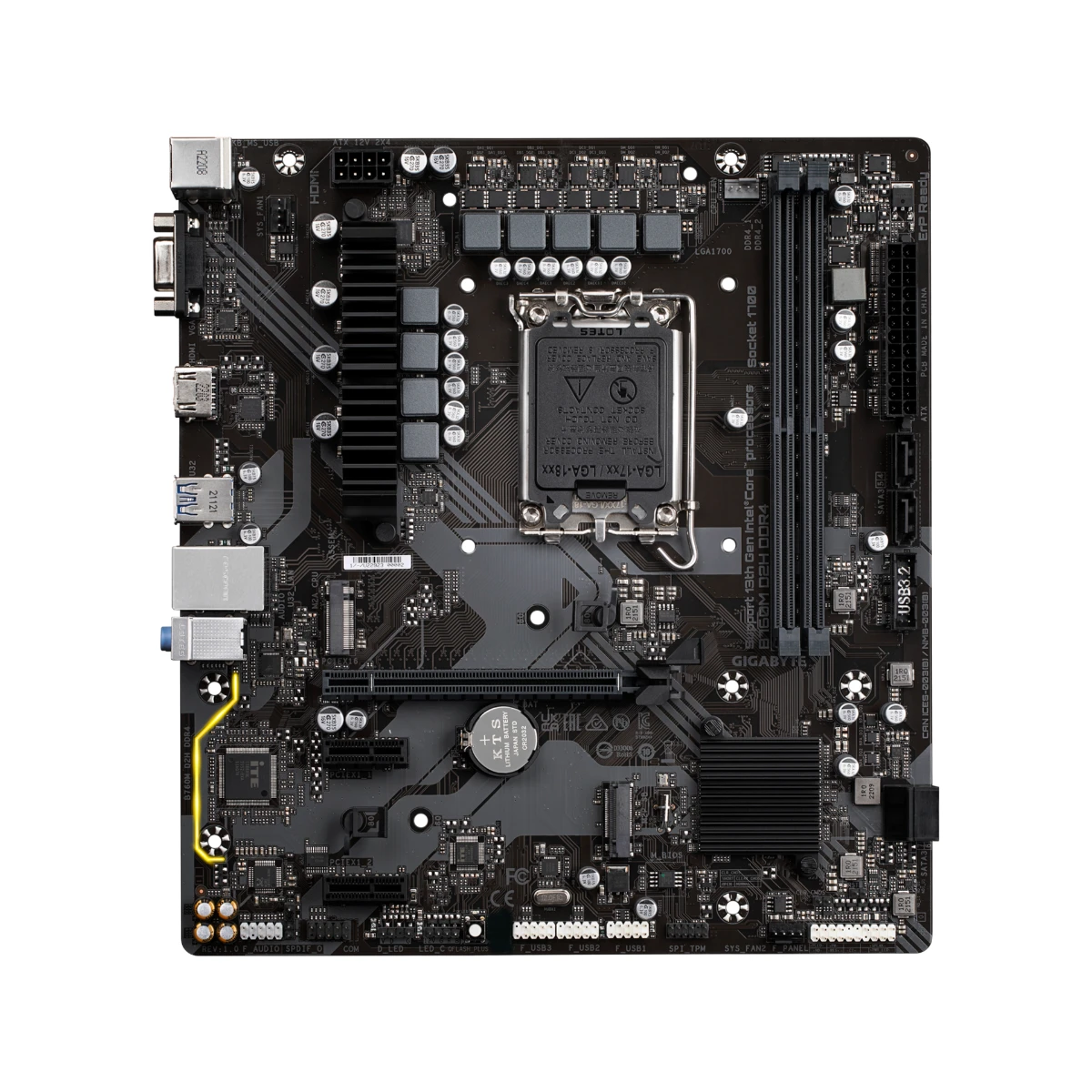 Gigabyte B760M D2H DDR4 Micro-ATX Motherboard Intel LGA 1700 - B760M-D2H-DDR4 view 2