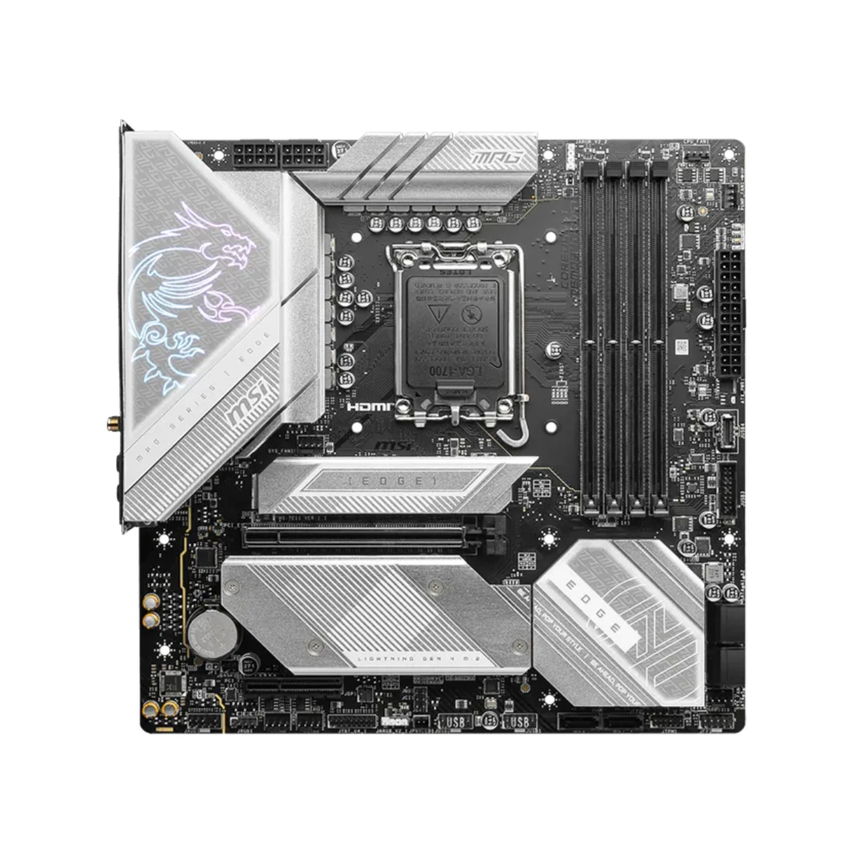 MSI MPG B760M EDGE TI WIFI DDR5 LGA1700 Micro-ATX Intel Motherboard - 911-7E11-002 view 2