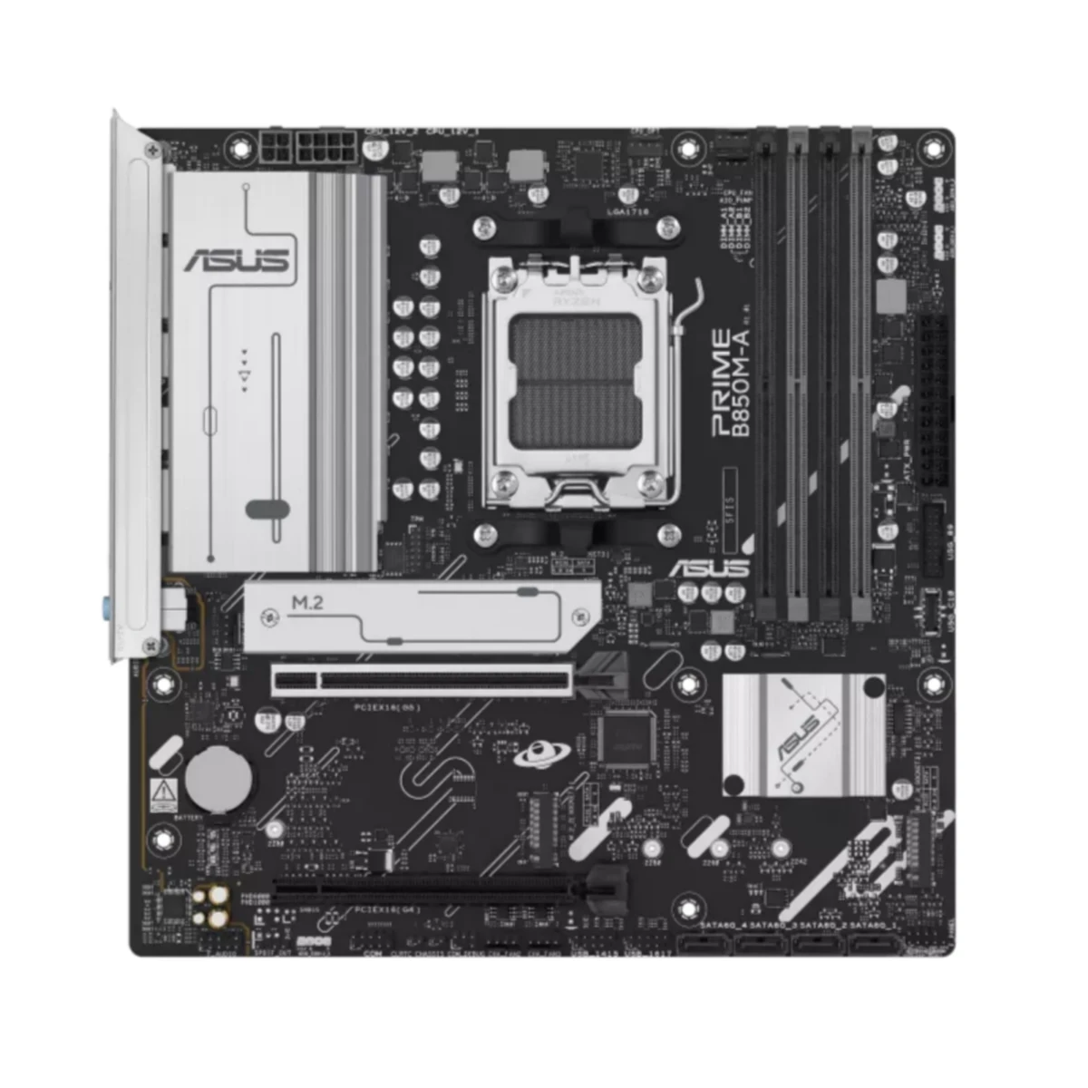Asus PRIME B850M-A AM5 DDR5 mATX Motherboard - Black | 90MB1N90-M0EAY0 view 2