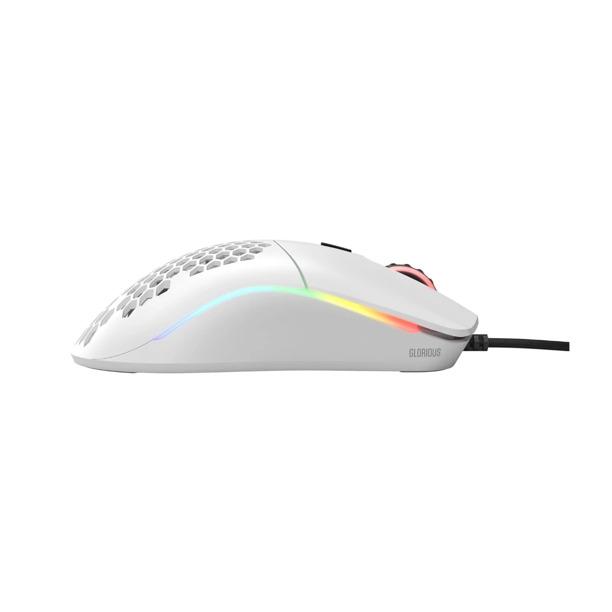 Glorious Model O 12000 DPI RGB Led Gaming Mouse - Matte White - GO-WHITE view 3