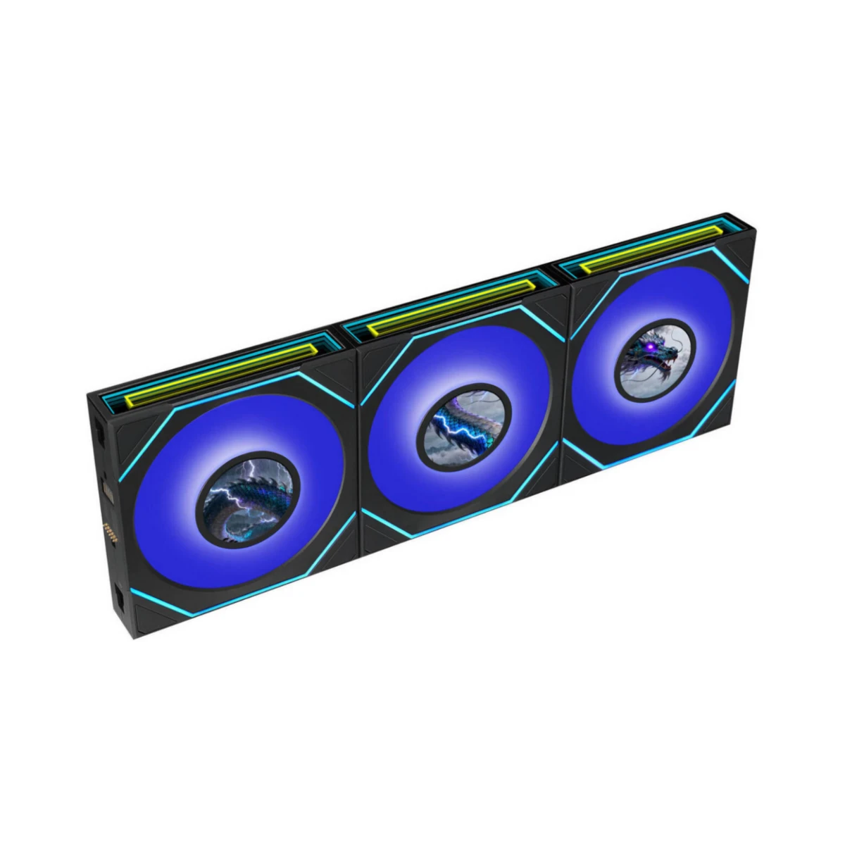 Lian Li UNI FAN SL Infinity LCD Flex Wireless Reverse Blade Triple-Pack Fan - Black | G9F-12RSLIND1F3B