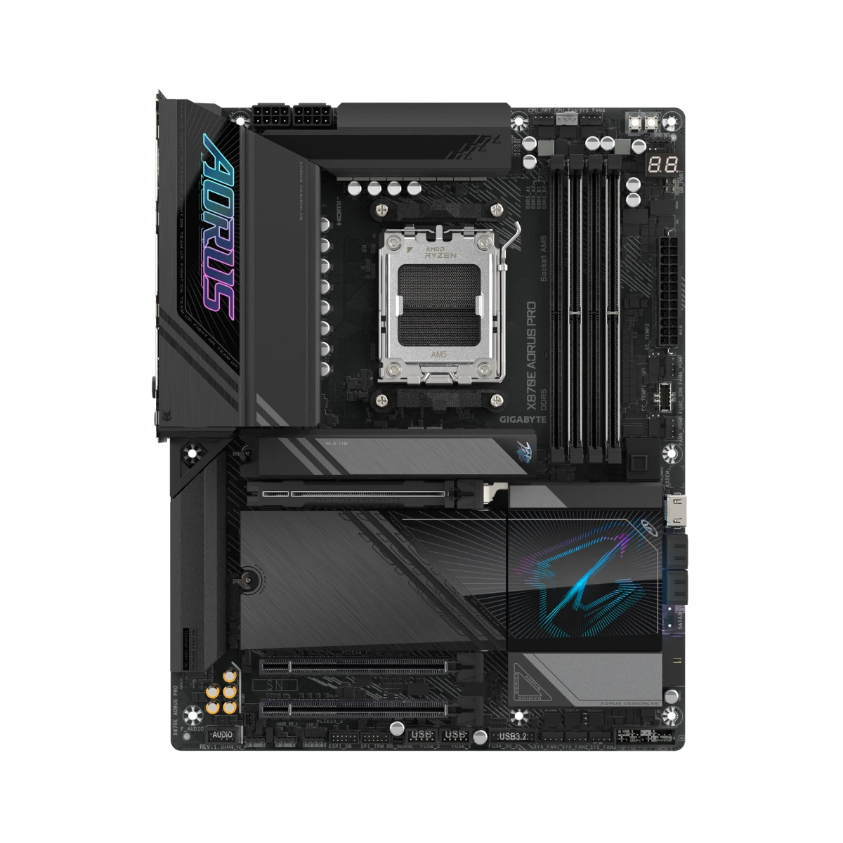 Gigabyte X870E AORUS PRO AM5 ATX Gaming Motherboard - 9MX87EPRO-00-G11 view 2