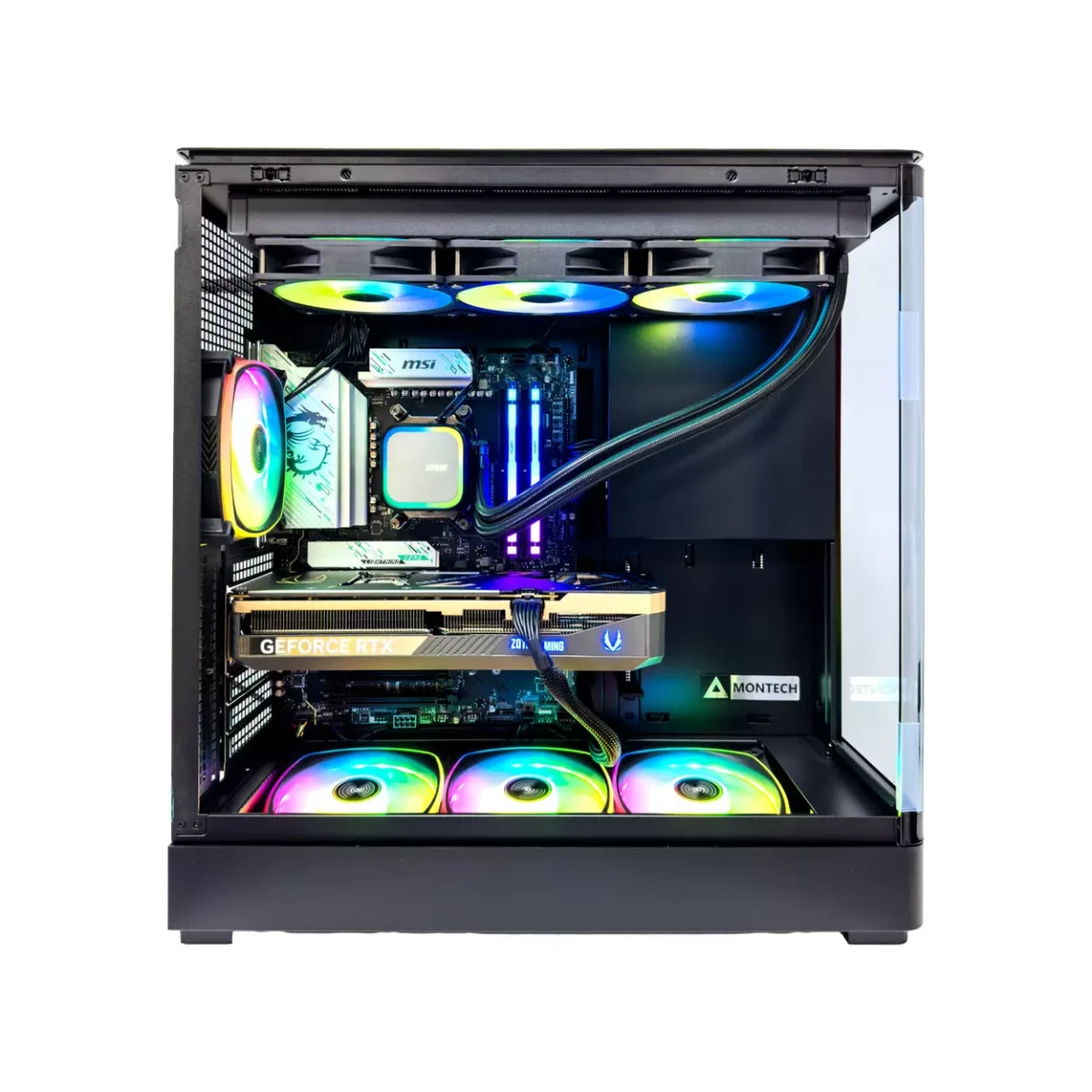 Gaming PC Modern (Ryzen 7 7800X3D, 32 GB DDR5 RAM, RTX 5080 16GB GPU) - Powered by MSI view 3