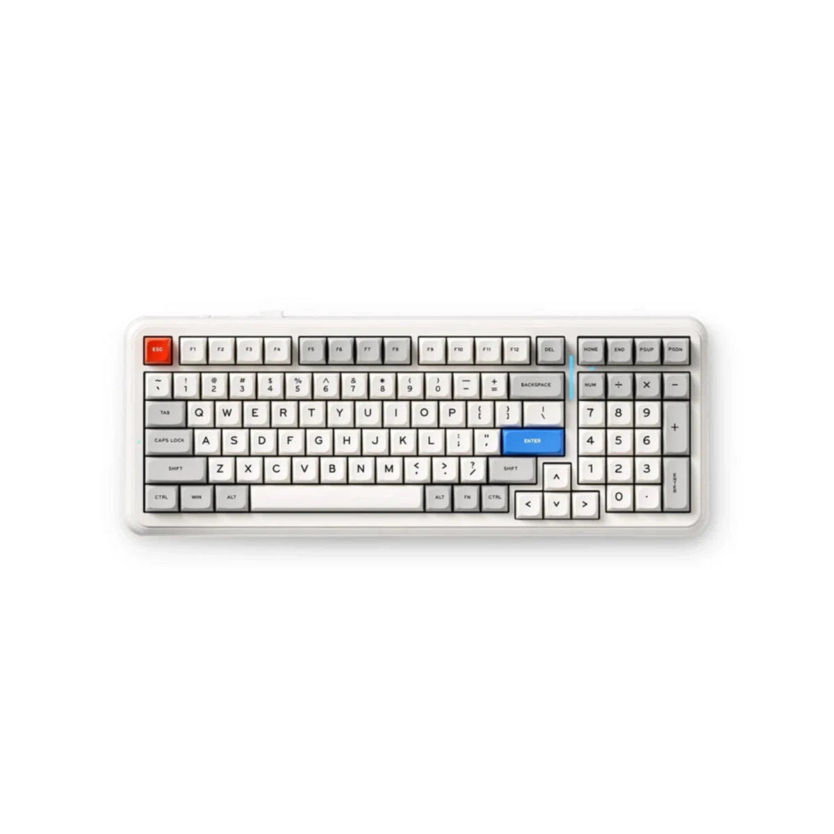 MCHOSE K99 V2 Wireless Icy Creamsicle Switch Mechanical Keyboard - Retro White | MC-K99V2-11 view 2