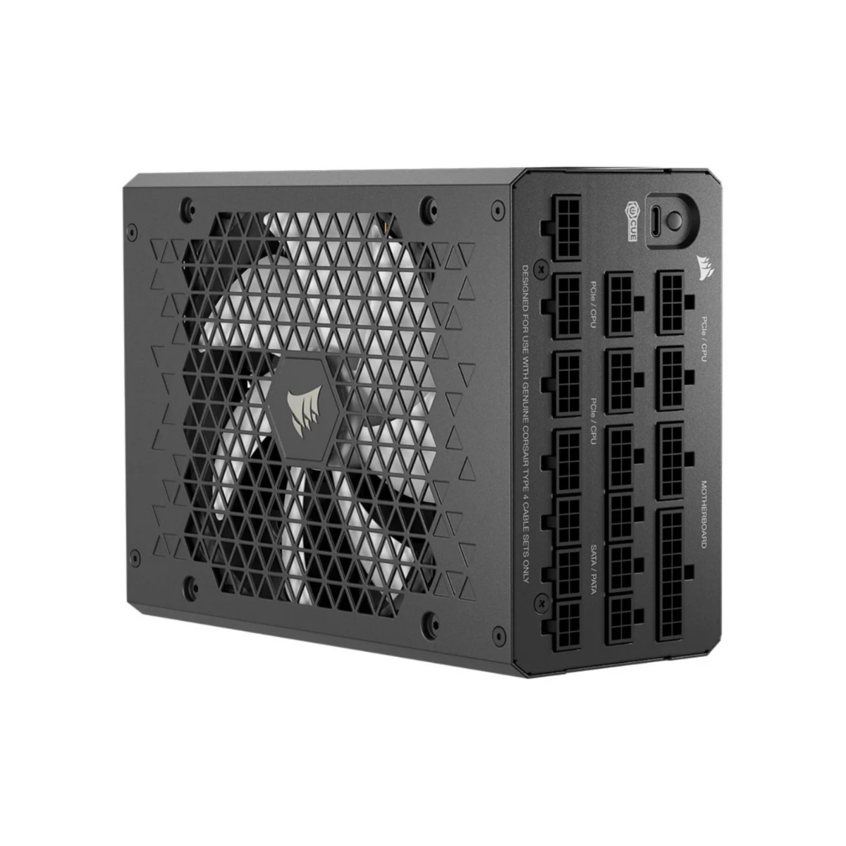 Corsair HX1200i 1200W Ultra-Low Noise Platinum ATX Power Supply - Black | CP-9020307-UK view 2