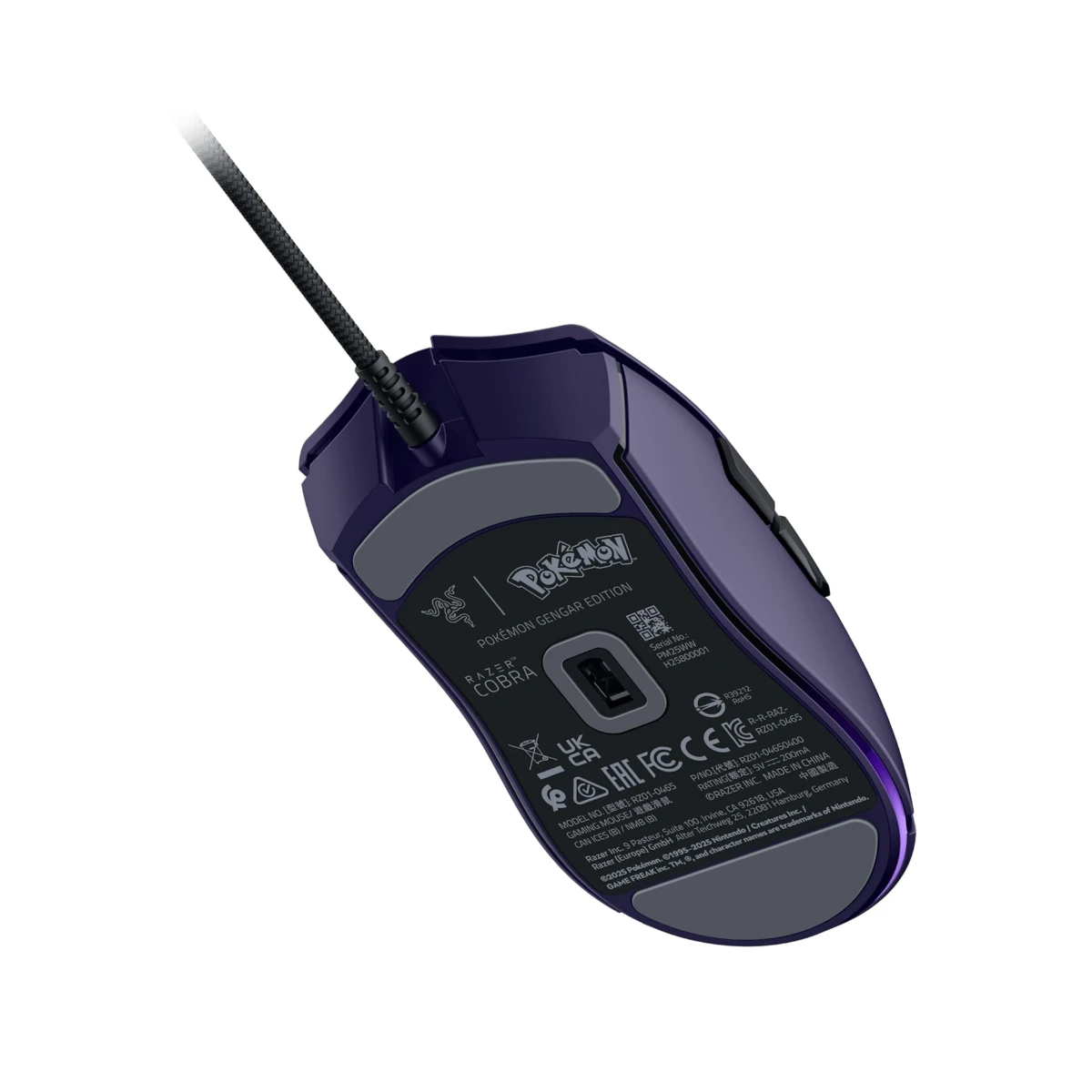 Razer Cobra Gengar Edition Lightweight Wired Gaming Mouse (Razer Chroma RGB, High-Performance Optical Sensor) - RZ01-04650700-R3M1 view 3