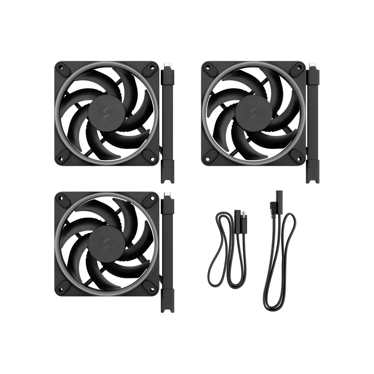 Fractal Design Momentum 12 ARGB 120mm PWM 3 Pack Fans - Black | FD-F-MR1-1203 view 4