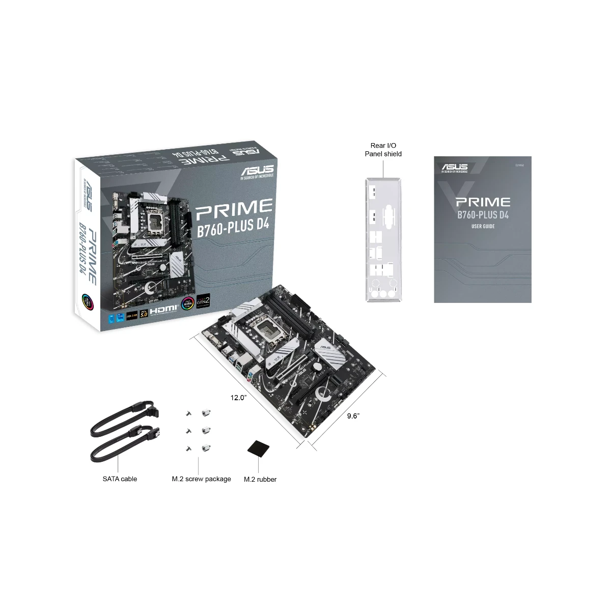 ASUS Prime B760‑PLUS D4 Intel LGA 1700 ATX DDR4 Motherboard | 90MB1CW0‑M0EAY0 - 90MB1CW0-M0EAY0 view 4