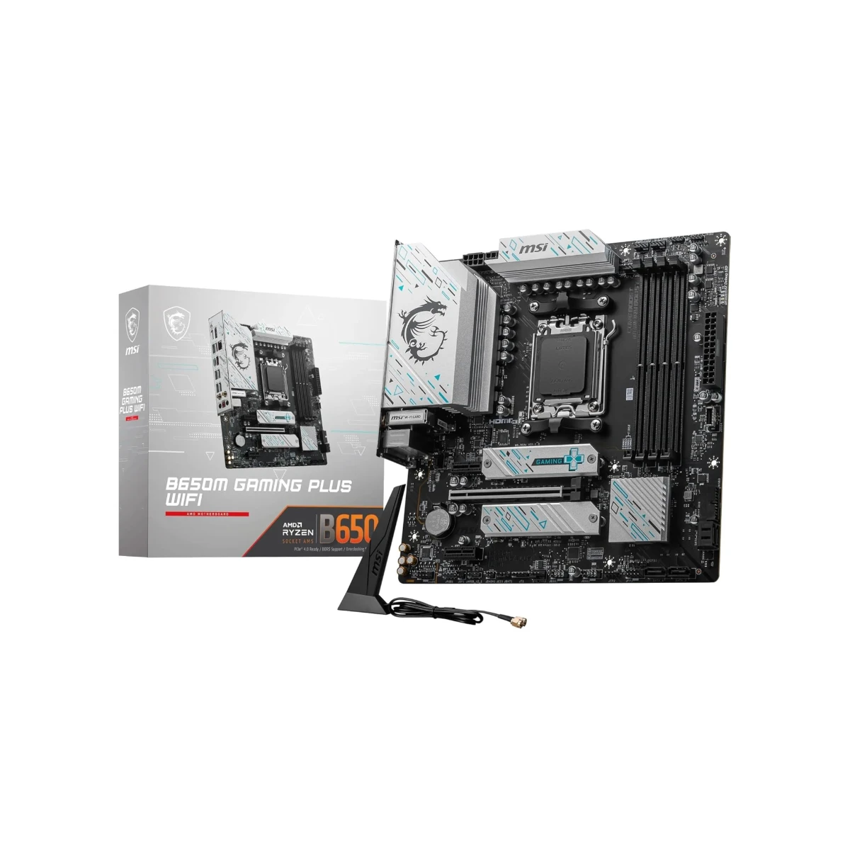 MSI B650M GAMING PLUS WIFI AM5 Micro-ATX Gaming Motherboard - 911-7E24-008