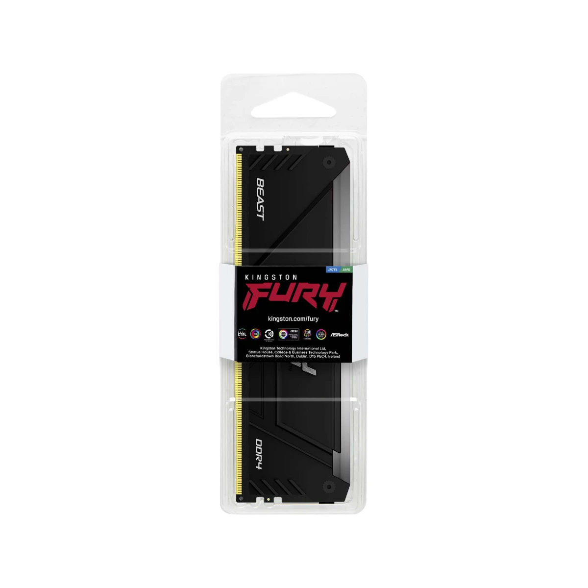 Kingston FURY Beast RGB 16GB (1×16GB) DDR4 3200MT/s RAM Memory (Black) – KF432C16BB2A/16 view 3