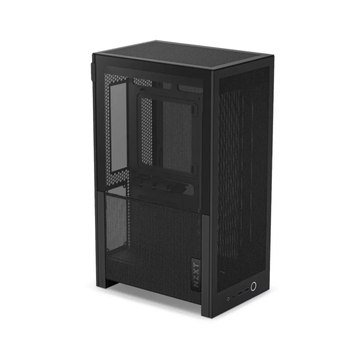 NZXT H2 Tempered Glass Flow Mini-ITX SFF Gaming Case - Black - CI-H21FB-01 view 2
