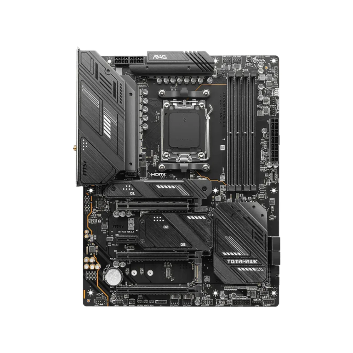 MSI MAG X670E TOMAHAWK WiFi AM5 ATX Motherboard AMD DDR5 - 911-7E12-003 view 2