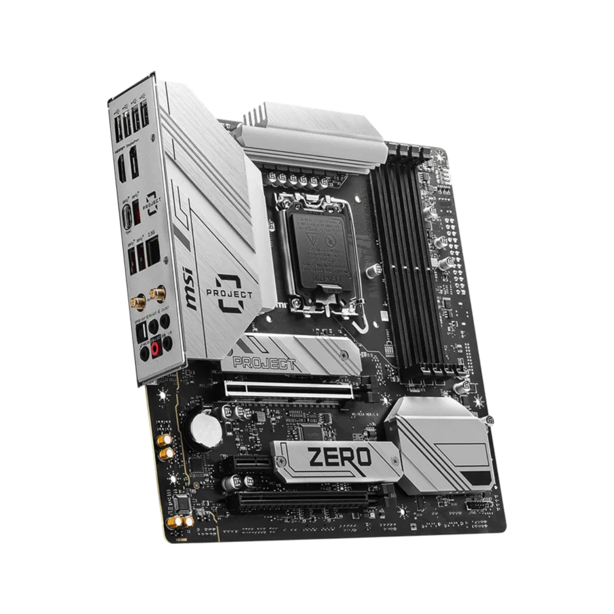 MSI B760M PROJECT ZERO DDR5 LGA 1700 Micro-ATX Motherboard - 911-7E14-001 view 4