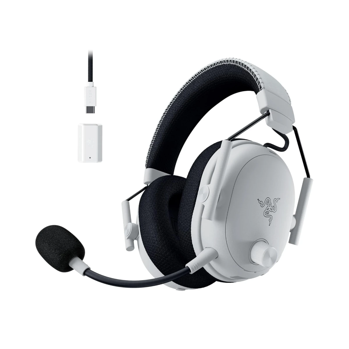 Razer BlackShark V3 Pro Wireless ANC Esports Headset - White | RZ04-05400200-R3M1 view 2