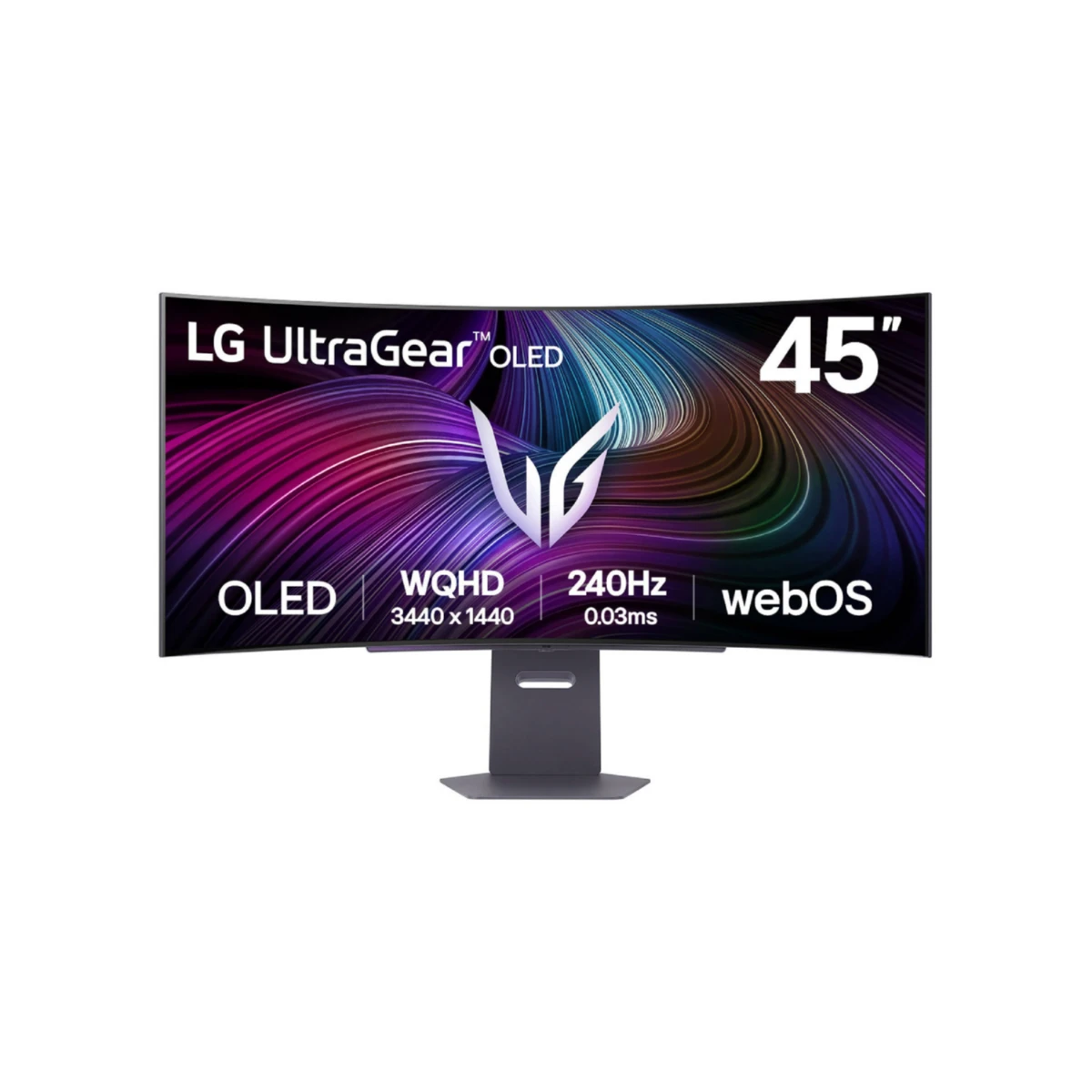 LG UltraGear 44.5" WQHD, OLED, 240Hz, 0.03ms Curved Gaming Monitor - Black | 45GX90SA-B view 2