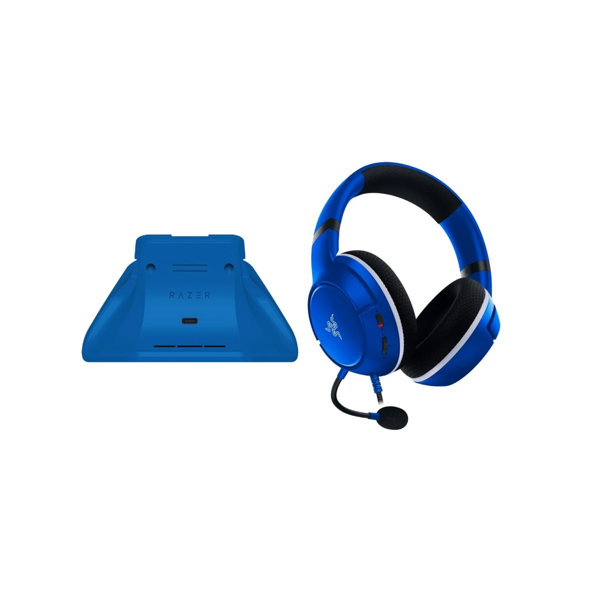 Razer Essential Duo Bundle for Xbox - Shock Blue (Kaira X Wired Headset, Charging Stand) | RZ82-03970100-B3M1