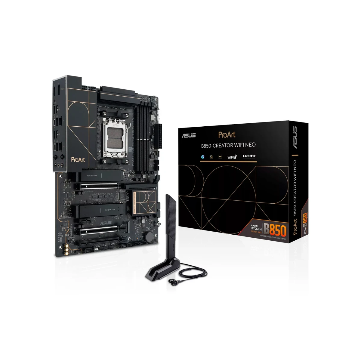 ASUS ProArt B850-CREATOR WIFI NEO AM5 DDR5 PCIe 5.0 ATX Motherboard - Black | 90MB1P60-M0EAY0