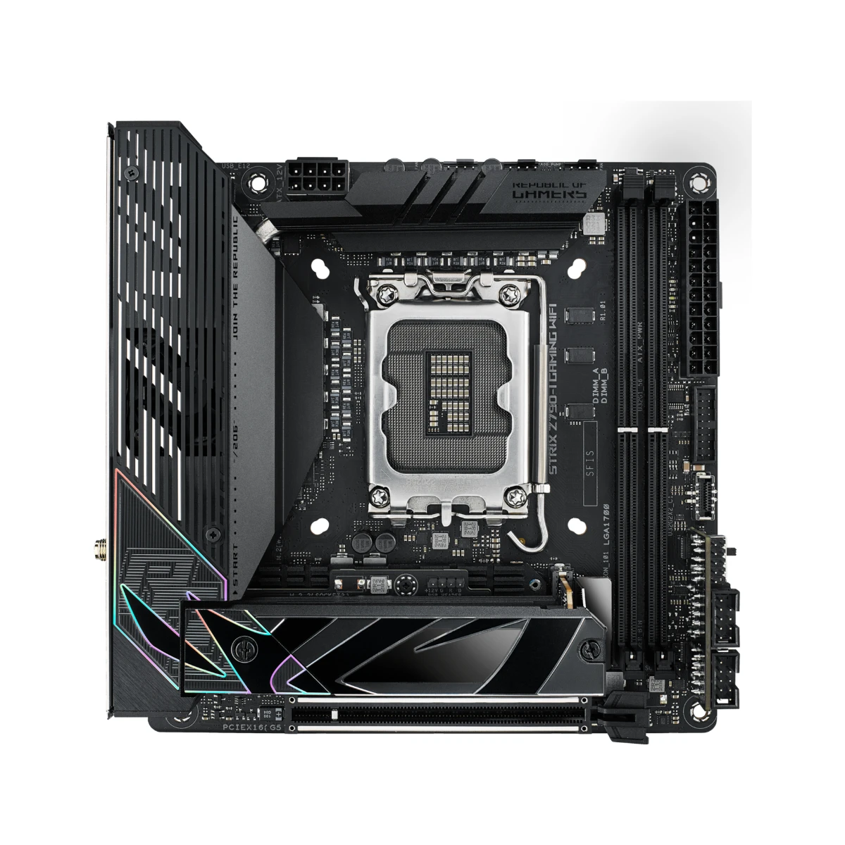 ASUS ROG Strix Z790-I Gaming WiFi Intel LGA1700 DDR5 Mini-ITX Motherboard - 90MB1CM0-M0EAY0 view 2