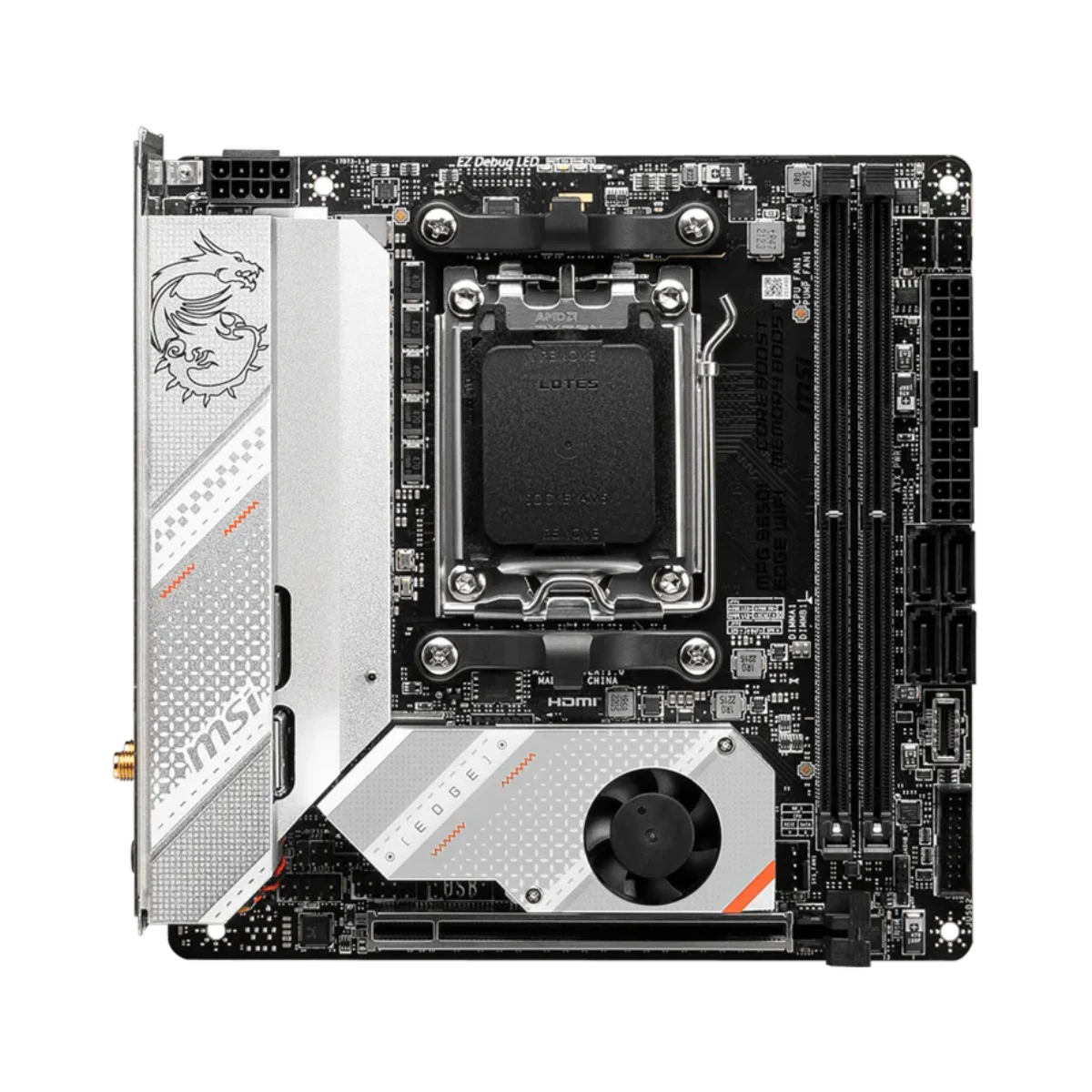 MSI MPG B650I EDGE WIFI AM5 Mini-ITX Gaming Motherboard - 911-7D73-008 view 2