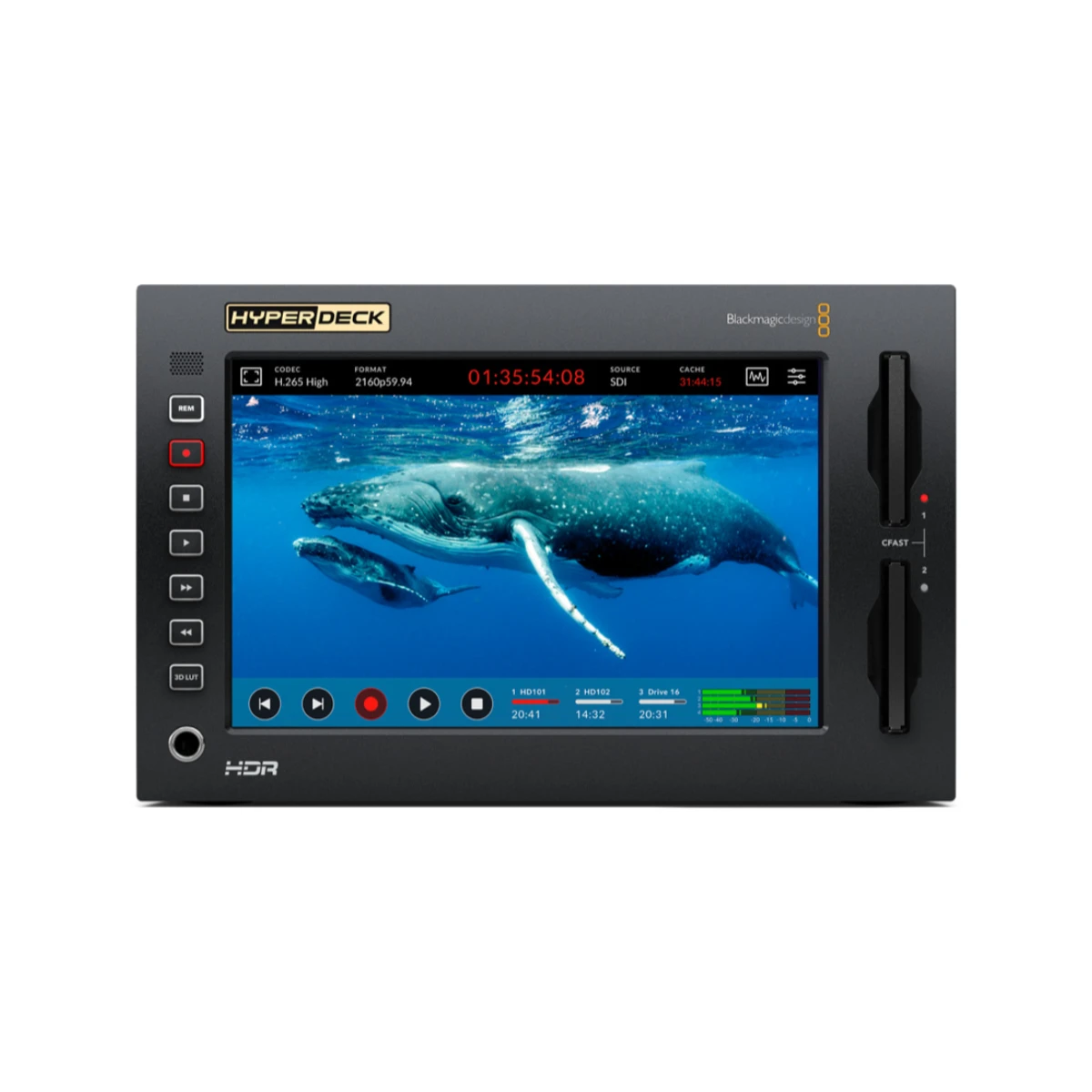 Blackmagic HyperDeck Extreme 4K HDR Broadcast Deck - W-HYD-19