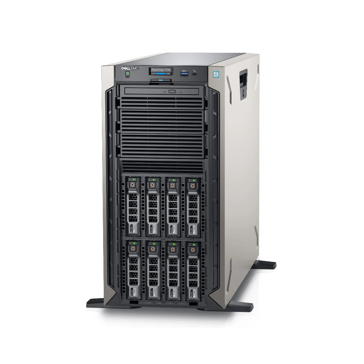 Dell PowerEdge T340 Tower Server (Intel Xeon E-2200 Series Processor, Up to 64GB DDR4 RAM) - T340 view 2