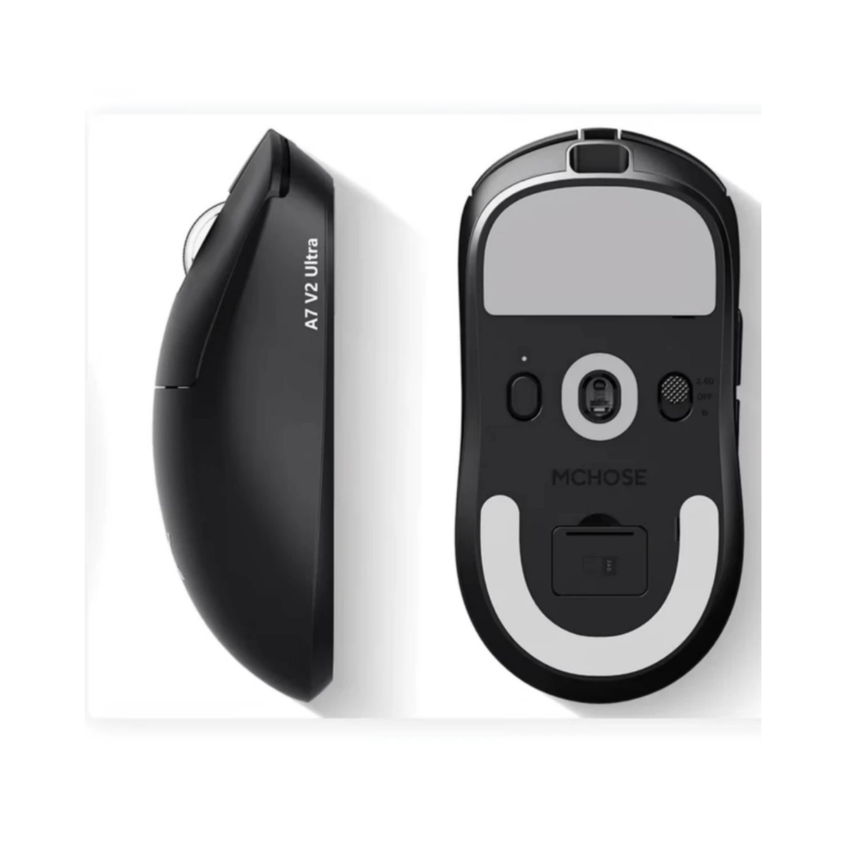 MCHOSE A7 V2 Ultra 8K Lightweight Wireless Gaming Mouse - Black | MC-A7V2-5 view 2