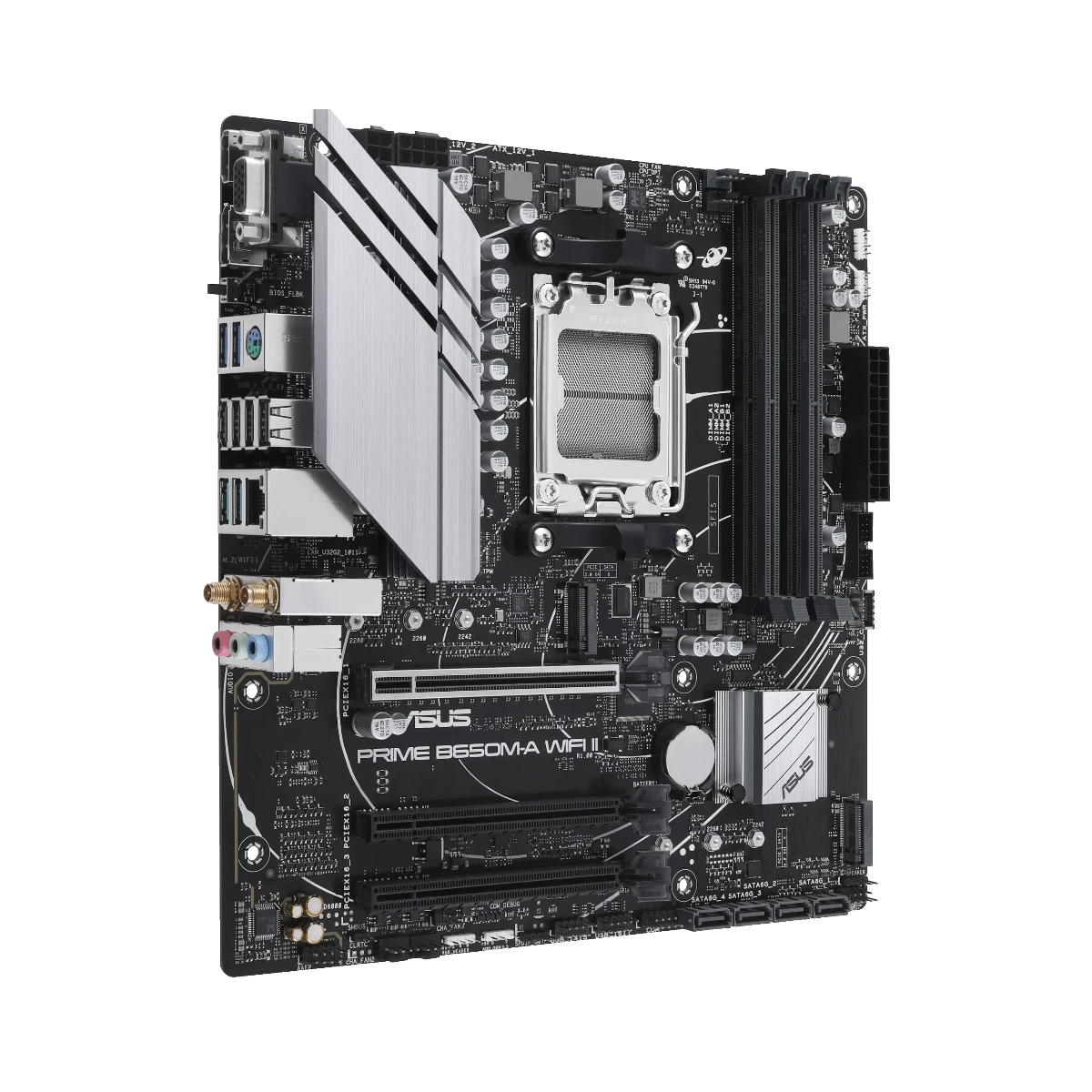 ASUS PRIME B650M-A WIFI II DDR5 Micro-ATX AM5 Motherboard - 90MB1EG0-M0EAY0 view 3