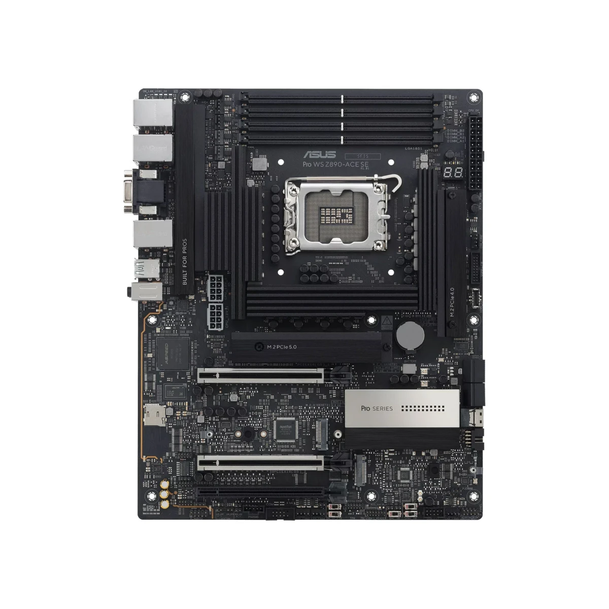 ASUS Pro WS Z890-ACE SE Z890 DDR5 PCIe 5.0 ATX Motherboard - Black | 90MB1JC0-M0EAY0 view 2