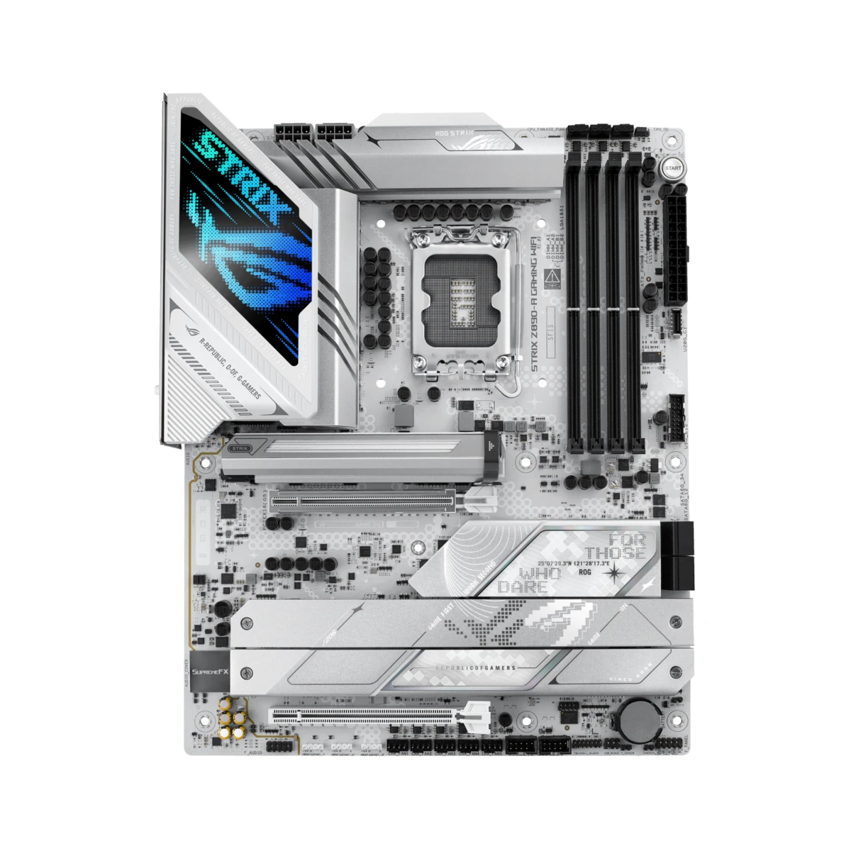 ASUS ROG STRIX Z890-A GAMING WIFI LGA 1851 ATX Gaming Motherboard – White - 90MB1I90-M0EAY0 view 2