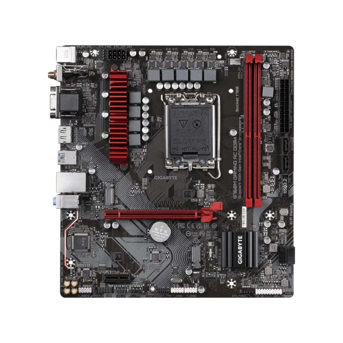 GIGABYTE B760M GAMING AC DDR4 Micro-ATX Motherboard – Intel LGA1700 - B760M-GAMING-AC-DDR4 view 2