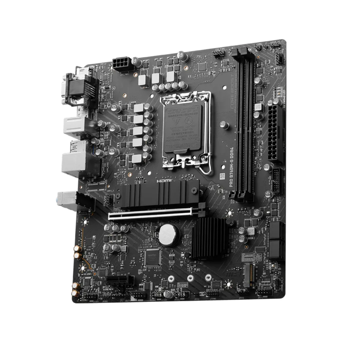 MSI PRO B760M-G DDR4 Micro-ATX Motherboard – Intel LGA 1700, 12th & 13th Gen, PCIe 4.0 - 911-7D90-006 view 3