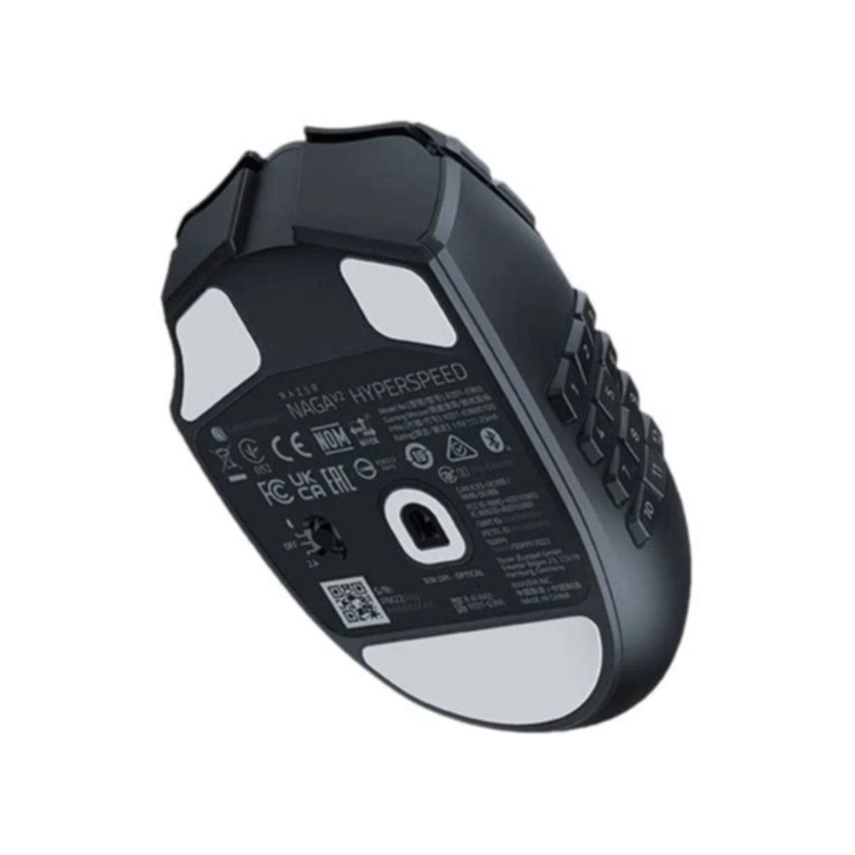 Razer Naga V2 HyperSpeed Wireless Gaming Mouse (Multi-Button MMO Design, High-Performance Optical Sensor, Long Battery Life) - RZ01-03600100-R3U1 view 4