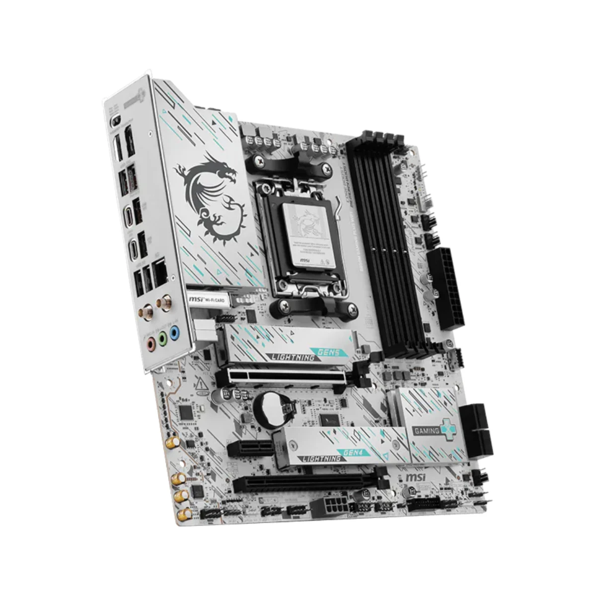 MSI B850M Gaming Plus WiFi Micro-ATX Motherboard - AM5, DDR5, Black - 911-7E66-00 view 3