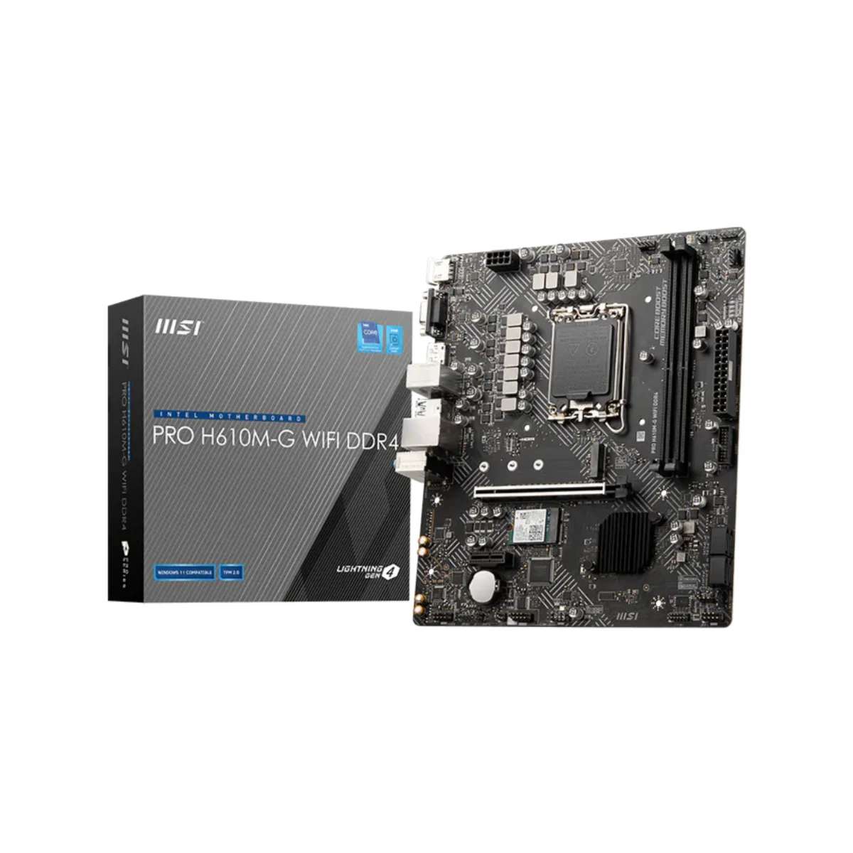 MSI PRO H610M-G WiFi DDR4 Micro-ATX Motherboard Intel LGA 1700 - 911-7D46-079