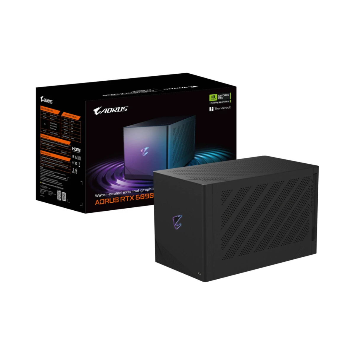 GIGABYTE AORUS RTX 5090 32GB GDDR7 AI Box Graphics - Black | GV-N5090IXEB-32GD