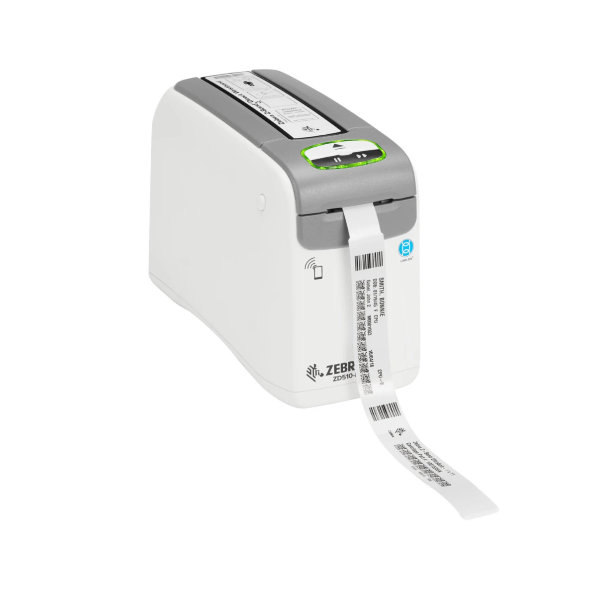 Zebra ZD510-HC Healthcare Wristband Printer - ZD51013-D0ER00FZ view 3