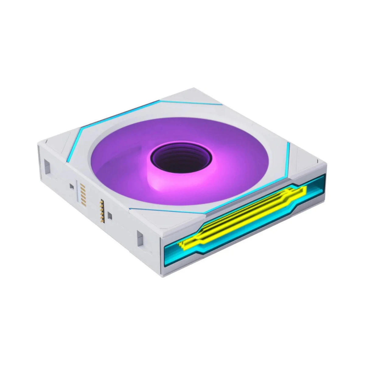  Li UNI FAN SL-INF FLEX LCD Reverse Single Fan - White | G9F-12RSLIND1F1W