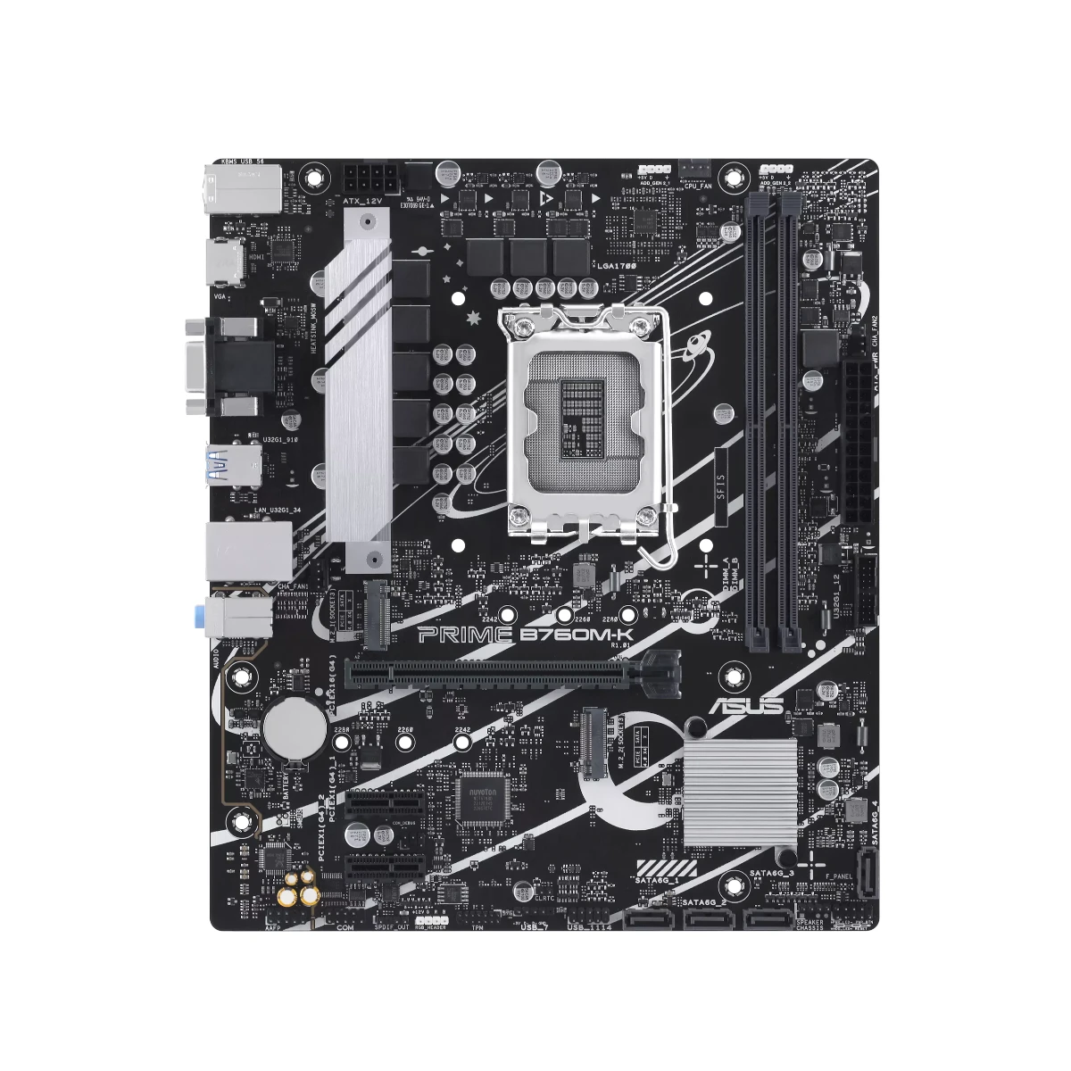 ASUS Prime B760M-K DDR4 Micro-ATX Motherboard Intel LGA 1700 - 90MB1F10-M0EAYO