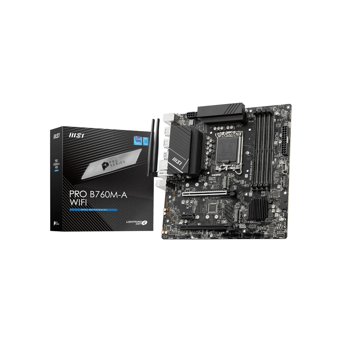 MSI PRO B760M-A WiFi DDR5 Micro-ATX Motherboard Intel LGA 1700 - 911-7D99-021
