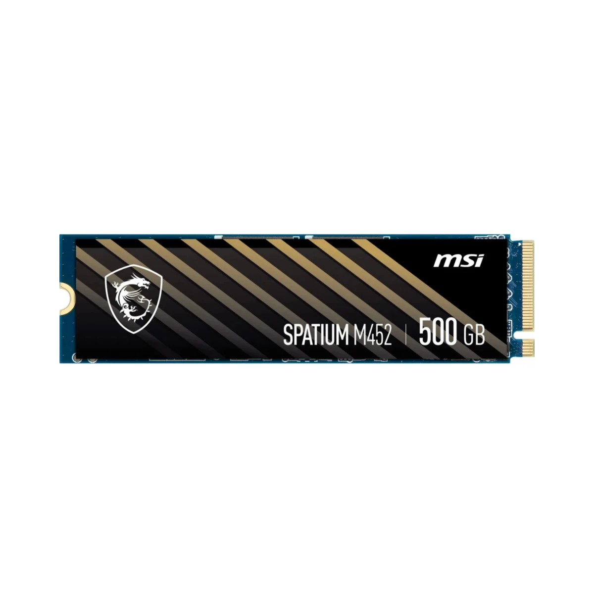 MSI Spatium M452 500GB M.2 PCIe Gen4 NVMe SSD - Black | S78-440K210-P83 view 2
