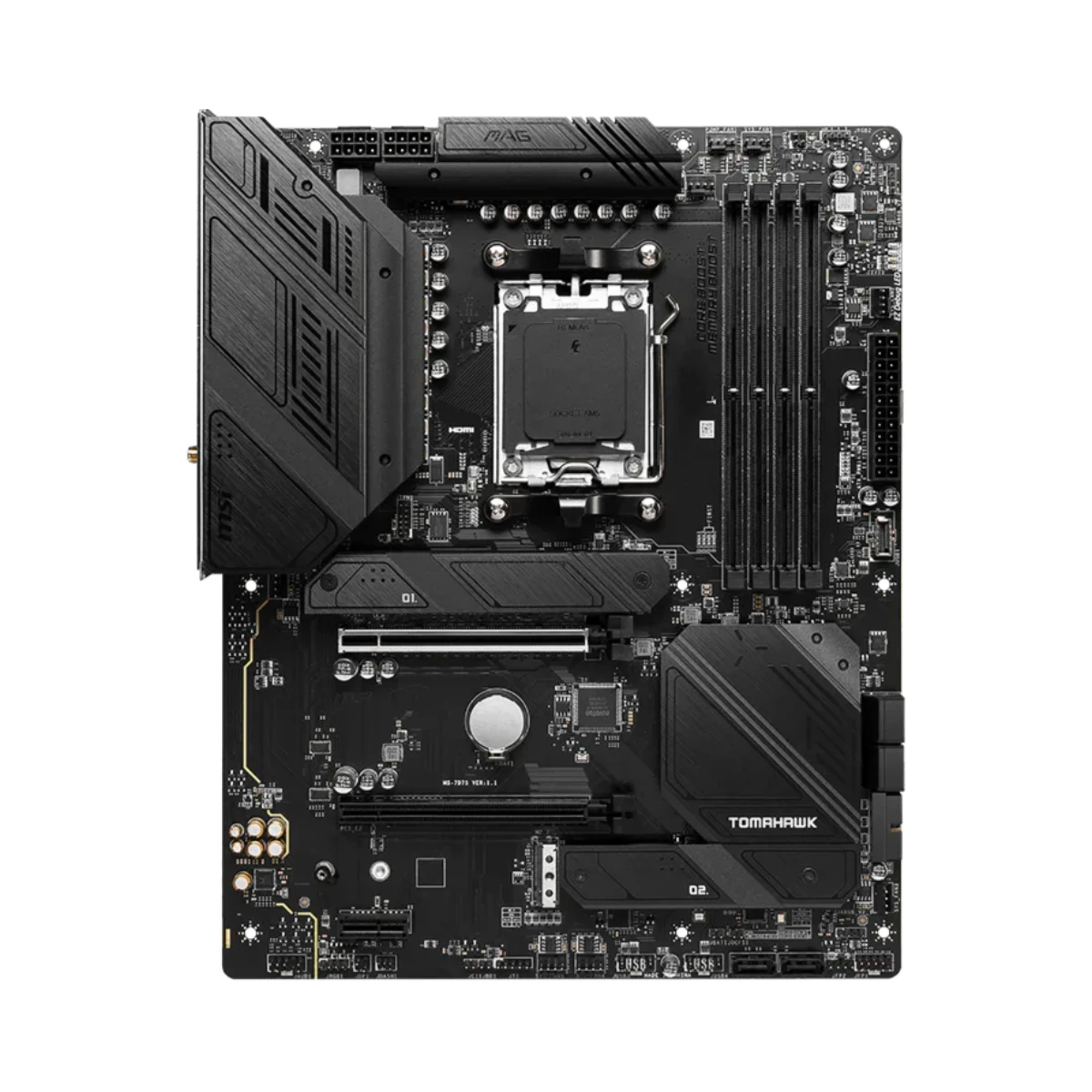 MSI MAG B650 TOMAHAWK WiFi ATX Motherboard AMD AM5 DDR5 - 911-7D75-001 view 2